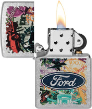 Load image into Gallery viewer, Zippo Lighter - Personalized Customize Message Engrave on Backside for Ford Design Zippo Lighter (Fords Motor Icons 48755)