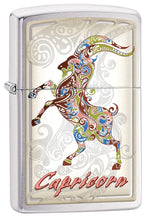 Load image into Gallery viewer, Zippo Lighter - Horoscope Zodiac Signs (Capricorn)