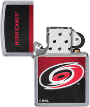 Load image into Gallery viewer, Zippo 2021 NHL Carolina-Hurricanes Street Chrome Pocket Lighter