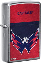 Load image into Gallery viewer, Zippo 2021 NHL Washington Capitals Street Chrome Pocket Lighter