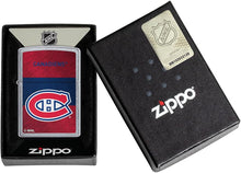 Load image into Gallery viewer, Zippo 2021 NHL Montreal Canadiens Street Chrome Pocket Lighter