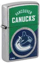 Load image into Gallery viewer, Zippo Lighter - Custom Engraved with Your Message for NHL Vancouver Canucks 2024 Street Chrome Pocket Lighter 46209