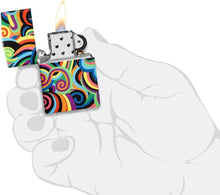 Load image into Gallery viewer, Zippo Customized Message on Rick Rietveld Glowing Swirls Glow in The Dark 46491