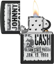 Load image into Gallery viewer, Zippo Lighter Customize Message for Johnny Cash Folsom State Prison Poster 46490