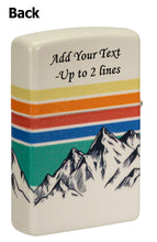 Load image into Gallery viewer, Zippo Lighter - Personalized Customize Message Engrave on Backside Outdoor Wild Nature Mountain Moon Scene Lighter Mountain 540 Color 48573