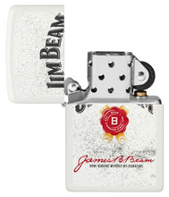 Load image into Gallery viewer, Zippo Lighter - Custom Engraved with Your Message for Jim Beam Rosette Design White Matte Pocket Lighter 46306