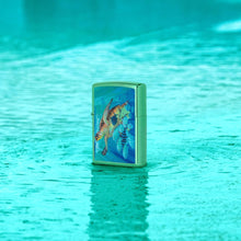 Load image into Gallery viewer, Zippo - Customized Message on Sea Life by Guy Harvey - High Polish Green 46589