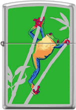 Load image into Gallery viewer, Zippo Lighter- Personalized Engrave Frog Tropical Satin Chrome #Z5534