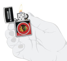 Load image into Gallery viewer, Zippo Lighter - Custom Engraved with Your Message for NHL Chicago Blackhawks 2024 Street Chrome Pocket Lighter 46186