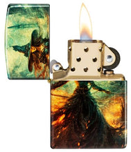Load image into Gallery viewer, Zippo Lighter - Custom Engraved with Your Message for Fire Mage Design 540 Tumbled Brass Pocket Lighter 46275