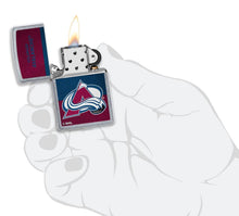 Load image into Gallery viewer, Zippo Lighter - Personalized Customize Message Engrave on Backside for Colorado Avalanche NHL Team 48035