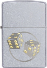 Load image into Gallery viewer, Zippo Dice Pocket Lighter, Satin Chrome