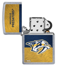Load image into Gallery viewer, Zippo Lighter - Personalized Customize Message Engrave on Backside for Nashville Predators NHL Team 48044
