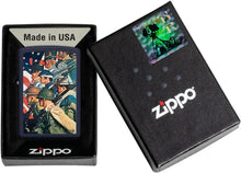 Load image into Gallery viewer, Zippo unisex-adult Hero Lighters, Norman Rockwell To Make Men Free Navy Matte