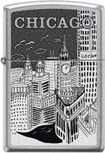 Load image into Gallery viewer, Zippo Lighter- Personalized Engrave for USA City and States Chicago City Z104