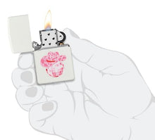 Load image into Gallery viewer, Zippo Lighter - Custom Engraved with Your Message - Honky Tonk Design - White Matte 46468