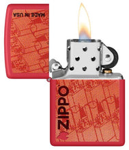 Load image into Gallery viewer, Zippo Lighter - Custom Engraved with Your Message - Made in USA Design - Red Matte 46487