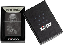 Load image into Gallery viewer, Zippo Lighter - Customized Message on Monster High Polish Black Pocket 46292