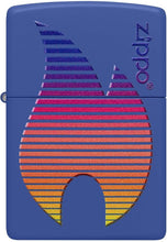 Load image into Gallery viewer, Zippo Design Royal Blue Matte Pocket Lighter