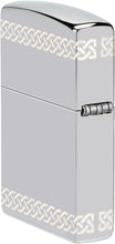 Load image into Gallery viewer, Zippo Laser 360° Clover Design High Polish Chrome Pocklet Lighter