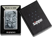 Load image into Gallery viewer, Zippo - Customized Message on Mystical Beings Brushed Chrome Pocket 46579