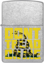 Load image into Gallery viewer, Zippo Lighter - Custom Message Engrave Don't Tread on Me - Street Chrome 48952