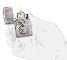 Load image into Gallery viewer, Zippo Lighter - Personalized Custom Message Engraved on Back for Skull with Brain Surprise Windproof Zippo Lighter #29818
