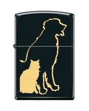 Load image into Gallery viewer, Zippo Lighter-Cat Pet Animal Windproof Lighter (Dog and Cat Silhouette #Z5562)