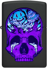 Load image into Gallery viewer, Zippo Lighter - Personalized Message Engraved on Backside for Fire Fighter Windproof Lighter (Skull with Mushrooms 48737)