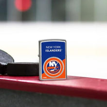 Load image into Gallery viewer, Zippo Lighter - Custom Engraved with Your Message for NHL New York Islanders 2024 Street Chrome Pocket Lighter 46199