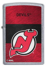 Load image into Gallery viewer, Zippo Lighter - Personalized Customize Message Engrave on Backside for New Jersey Devils NHL Team 48045