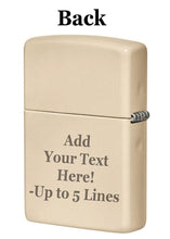 Load image into Gallery viewer, Zippo Lighter - Personalized Customize Message Engrave on Backside for Zippo Brand Design Logo Lighter (Retro Poster Design 48397)