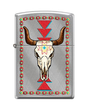 Load image into Gallery viewer, Zippo Lighter- Skull Design Windproof Lighter (Longhorn Skull #Z6036)
