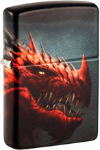 Load image into Gallery viewer, Zippo Lighter- Personalized Message Engrave for Dragon Red Dragon 48777