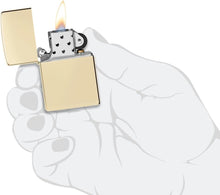 Load image into Gallery viewer, Zippo Lighter- Custom Message Engraved on Classic Champagne Pocket Lighter 46682