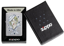Load image into Gallery viewer, Zippo Lighter - Personalized Custom Message Engraved on Backside for Special Designs Windproof Lighter (Sailor Girl Tattoo 49789)