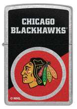 Load image into Gallery viewer, Zippo Lighter - Custom Engraved with Your Message for NHL Chicago Blackhawks 2024 Street Chrome Pocket Lighter 46186
