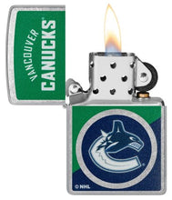 Load image into Gallery viewer, Zippo Lighter - Custom Engraved with Your Message for NHL Vancouver Canucks 2024 Street Chrome Pocket Lighter 46209