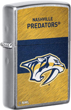 Load image into Gallery viewer, Zippo 2021 NHL Nashville Predators Street Chrome Pocket Lighter