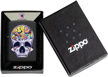 Load image into Gallery viewer, Zippo Lighter - Personalized Message Engraved on Backside for Fire Fighter Windproof Lighter (Skull with Mushrooms 48737)
