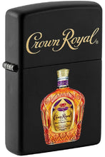 Load image into Gallery viewer, Zippo Lighter - Personalized Customize Message Engrave on Backside for Crown Royal (Bottle #49820)