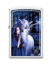 Load image into Gallery viewer, Zippo Lighter- Personalized Engrave for Anne Stokes Unicorn Horned Horses Z5329
