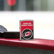 Load image into Gallery viewer, Zippo Lighter - Custom Engraved with Your Message for NHL Carolina Hurricanes 2024 Street Chrome Pocket Lighter 46185