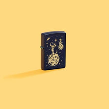 Load image into Gallery viewer, Zippo Lighter - Custom Engraved with Your Message - Lost in Space Design, Engraved - Navy Matte 46423