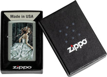 Load image into Gallery viewer, Zippo Victoria Frances Sage Pocket Lighter