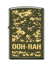 Load image into Gallery viewer, Zippo Lighter -for USMC Ooh-Rah! Battle Cry Military Digital Camouflage Green Matte Windproof Lighter #Z5353