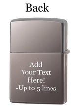 Load image into Gallery viewer, Zippo Lighter - Customized Message Tree of Life Mystic Nature - Black Ice 48636