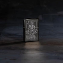 Load image into Gallery viewer, Zippo Lighter - Custom Engraved with Your Message for Greek Dogs Design High Polish Black Pocket Lighter 46264