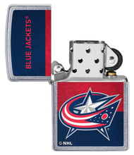 Load image into Gallery viewer, Zippo Lighter - Personalized Customize Message Engrave on Backside for Columbus Blue Jackets NHL Team 48036