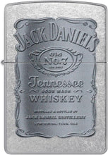 Load image into Gallery viewer, Zippo Jack Daniel's Silver Logo Street Chrome Pocket Lighter